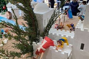 Un belén de pastilina, atractivo de la Biblioteca Saulo Torón (Telde)/Francisco Javier Santana.